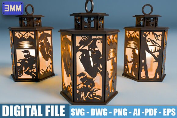 3D Motorcycle Lantern Laser Cut Files: A Unique Way to Add Adventure to Your Space