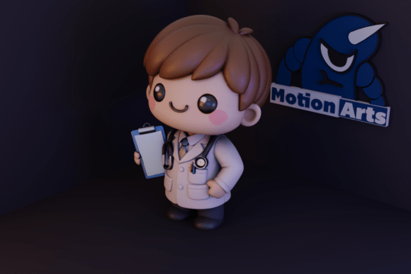 Cartoon Doctor 3D Model for Printing: A Fun and Functional Design