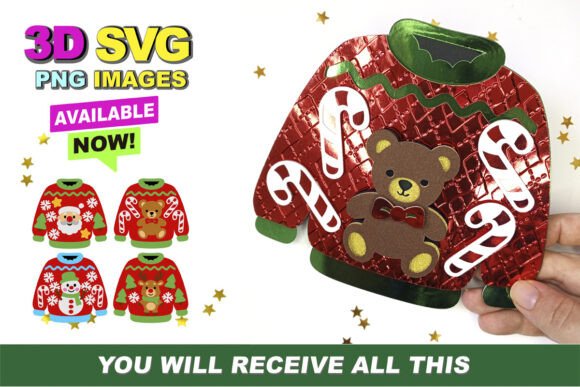 Christmas Ugly Sweater 3D SVG: A Creative Solution for Festive Projects