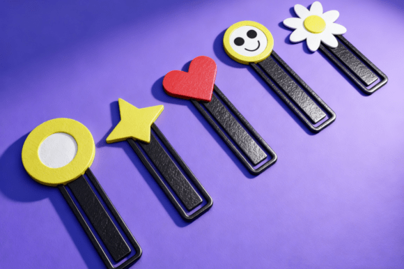 Cute Minimalist Bookmark 3D Print for Modern Designers