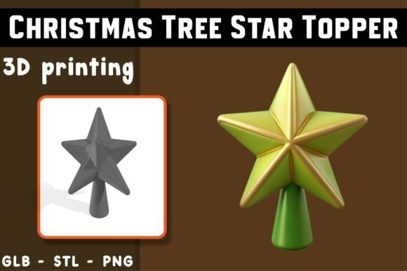 Experience the Magic of a Christmas Tree Star Topper 3D Model