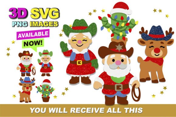 Howdy Christmas 3D SVG: A Creative Solution for Holiday Crafting