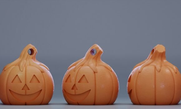 Jack-o-Lantern Keychain 3D Print Model: A Creative and Practical Tool for All