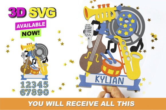 Jazz Up Your Creations with 3D SVG Cake Toppers: A Versatile Digital Craft Resource