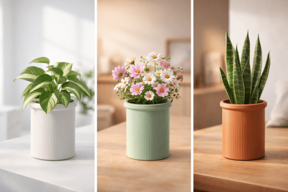 Minimalist 3D Printable Planter Vase: A Simple Addition with Big Impact