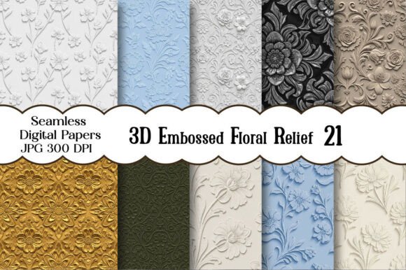 What Is a Seamless 3D Embossed Floral Relief Pattern and How Can It Transform Your Designs?